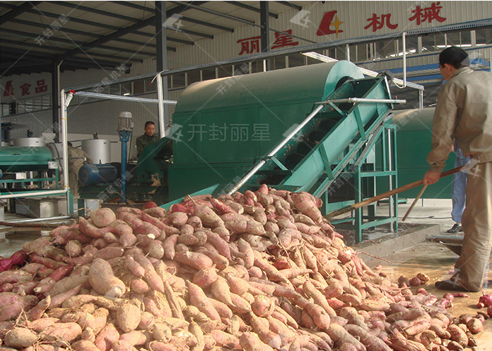 芭蕉芋淀粉提取设备的出产过程是什么？